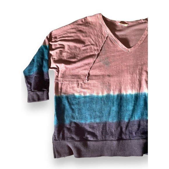 Hummingbird Tie Dye Long Sleeve Stretch Sweatshirt Lightweight M - Picture 6 of 10